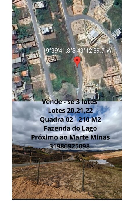 LOTES - Fazenda do Lago/Itabira